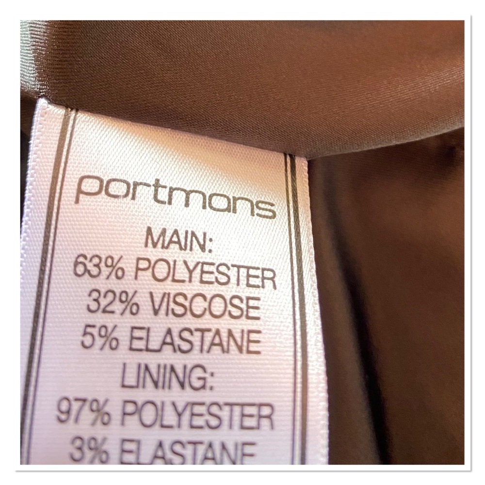 Portmans Black Cropped Blazer Zip Pockets - Picture 4 of 4